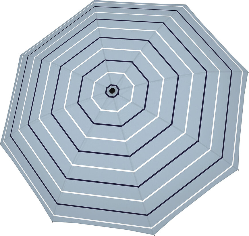 Magic Fiber Parapluie à rayures, bleu ciel