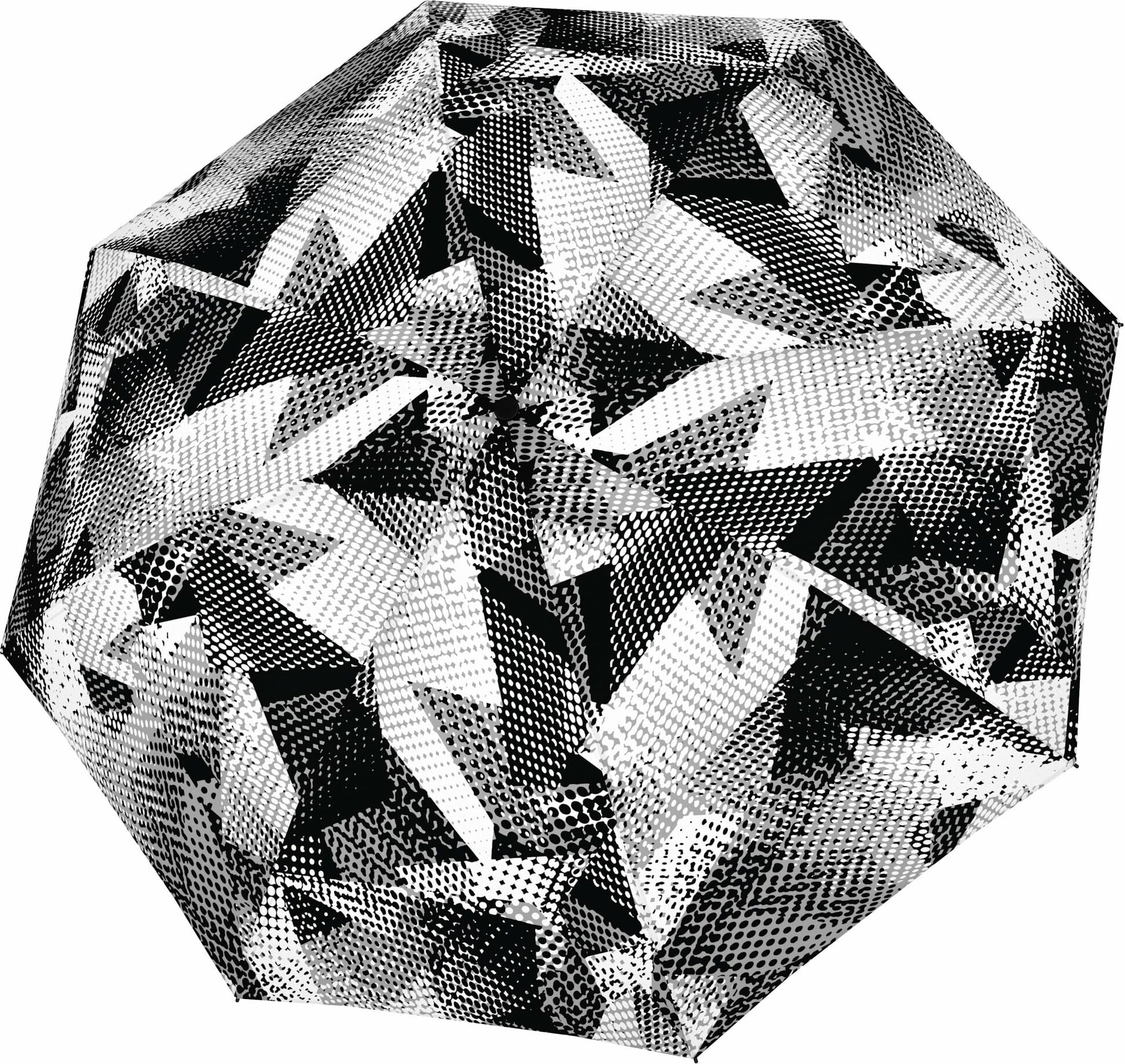 Magic Fiber Regenschirm, schwarz/grau