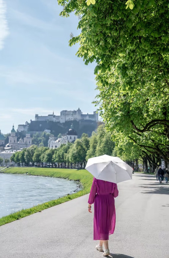 Mia Salzburg Kišobran automatski crveni