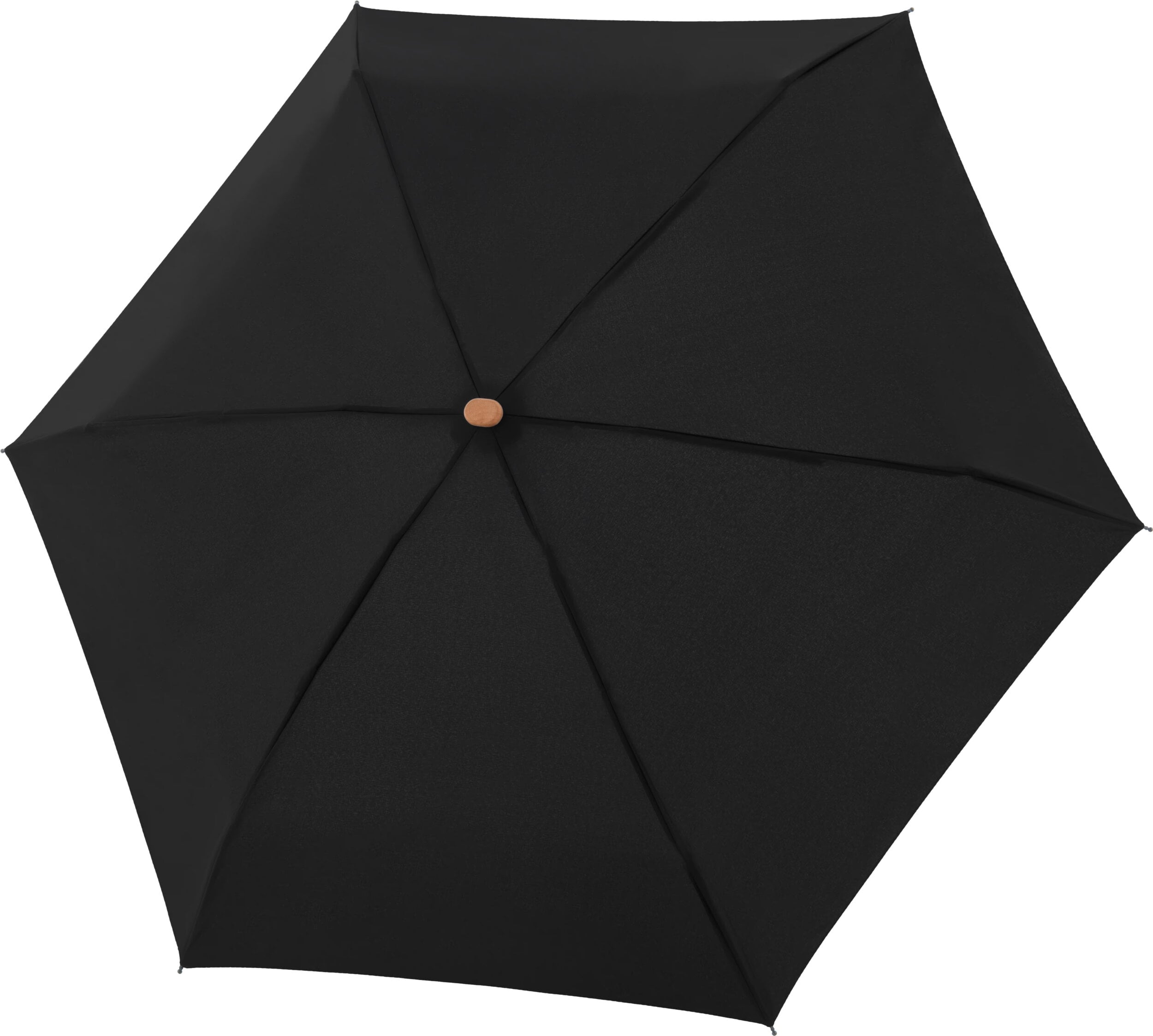 Nature Mini Cork Regenschirm, schwarz