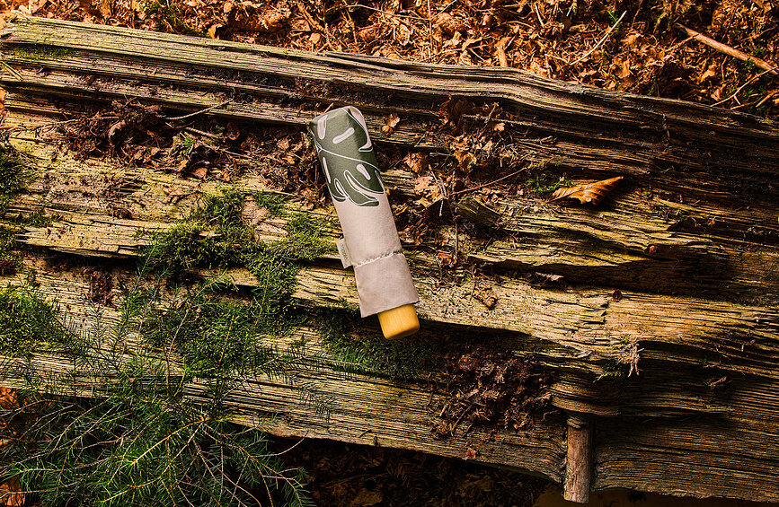 Nature Mini Parapluie, à spirales, vert clair