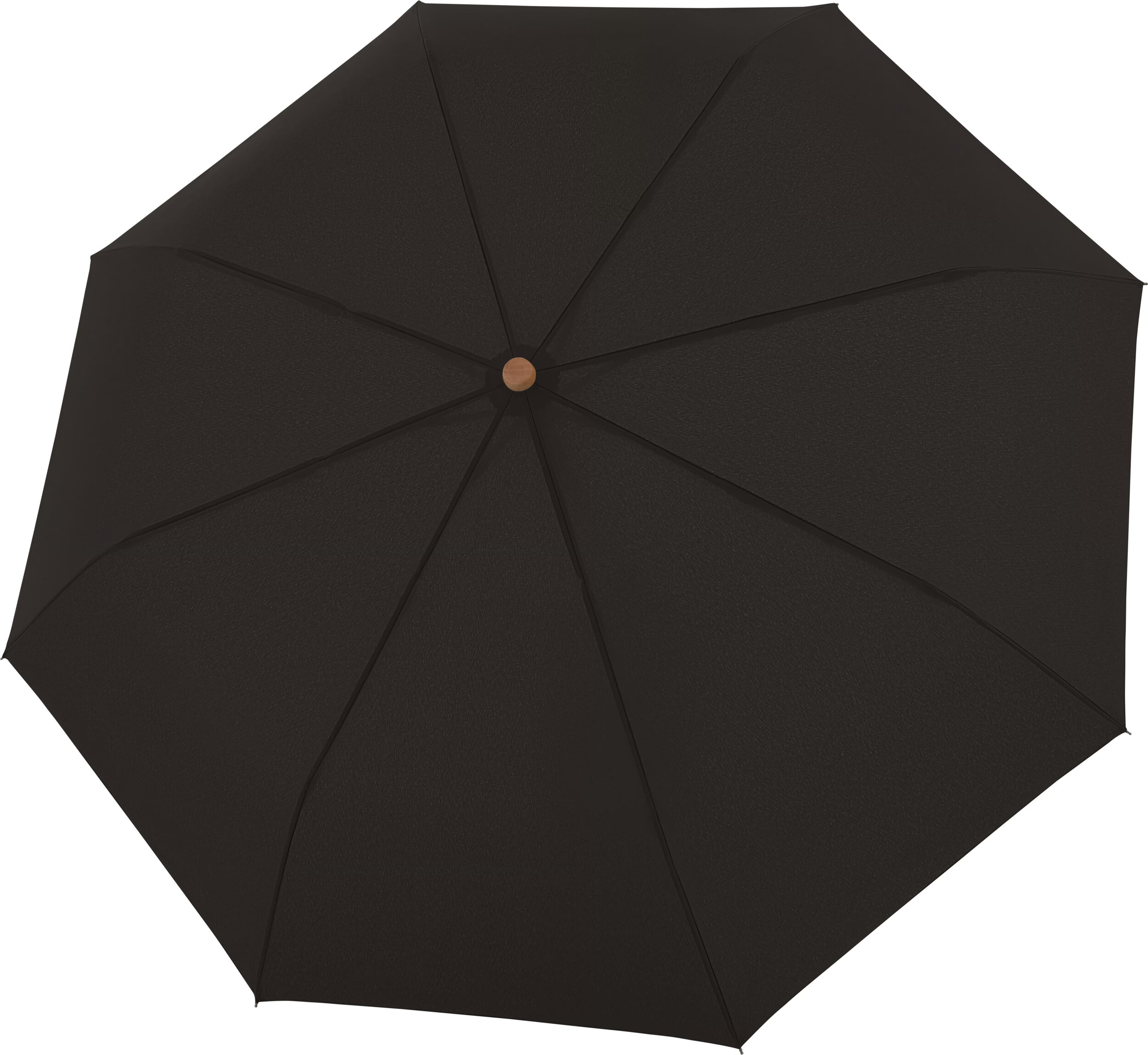 Nature Mini Taschenschirm, schwarz