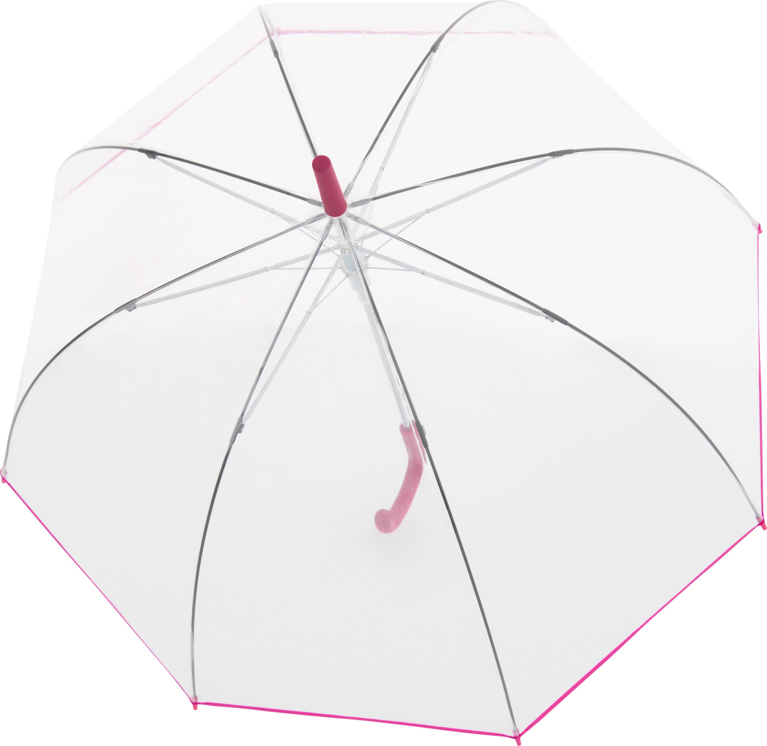 Nizza Automatik Stockschirm, transparent-rosa