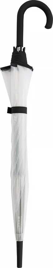 Nizza Long Parapluie automatique, transparent et rose