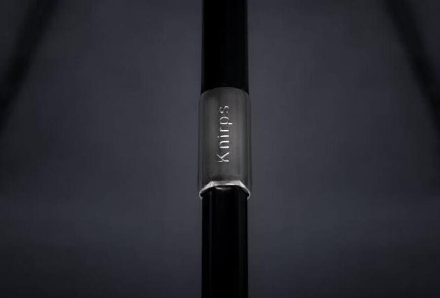 Paraguas Plegable Knirps T.200, de lunares, azul marino