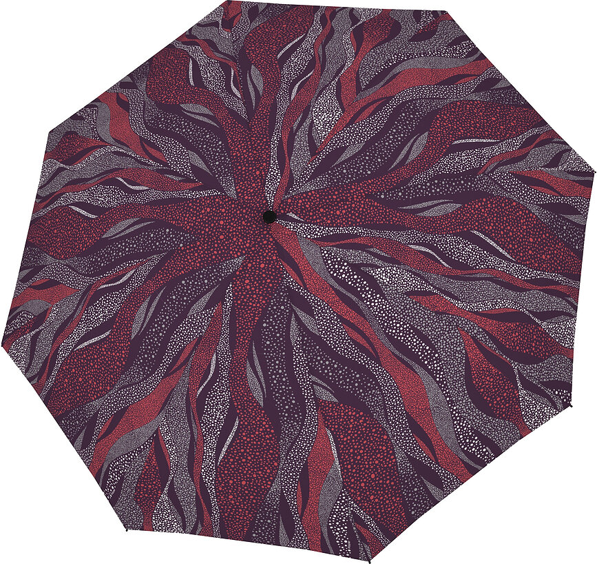 Paraguas Magic Fiber, rojo y gris