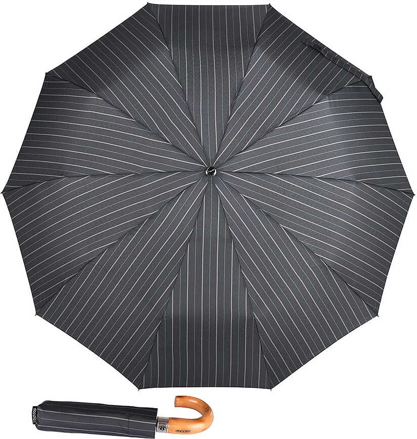 Paraguas Magic Strong, plegable, de fibra, a rayas