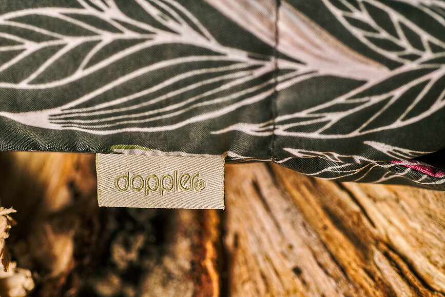 Paraguas con diseño de espirales Nature Magic, verde claro