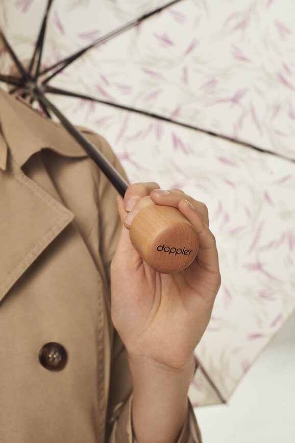 Paraguas Plegable Nature Mini, de espirales, verde claro