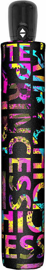 Paraguas plegable Art Magic, diseño de colores fluidos