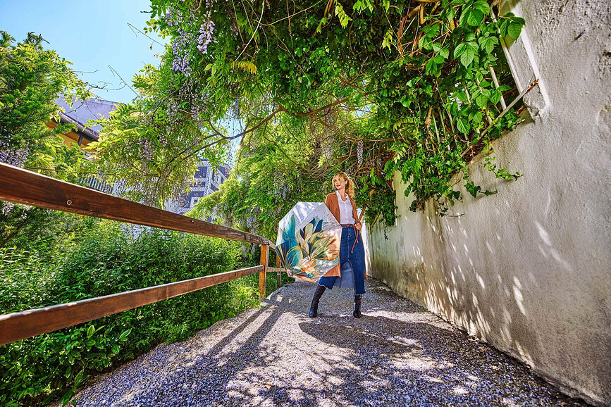 Paraguas Carbonsteel Mini, rosa