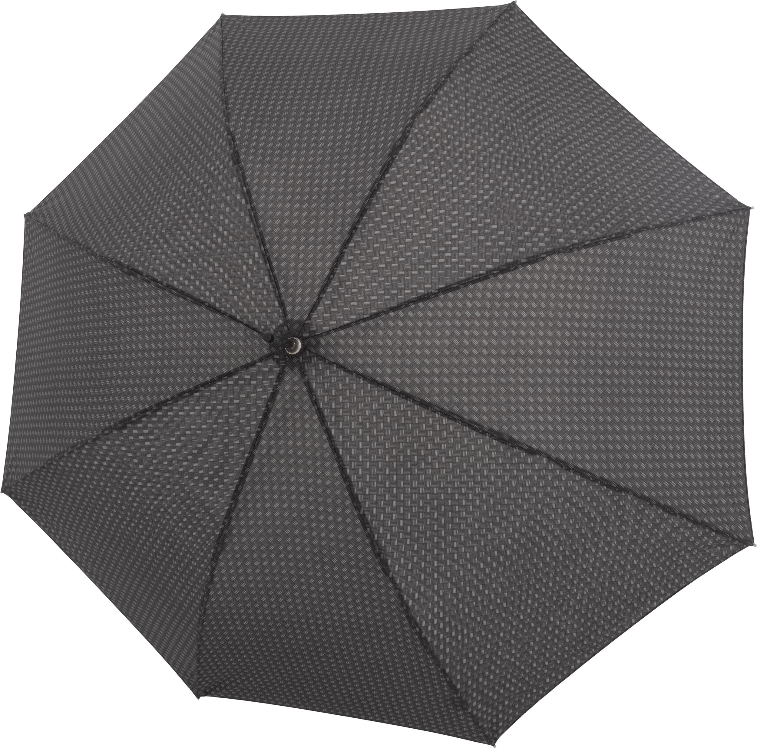 Stockholm Automatik Regenschirm, gepunktet, schwarz