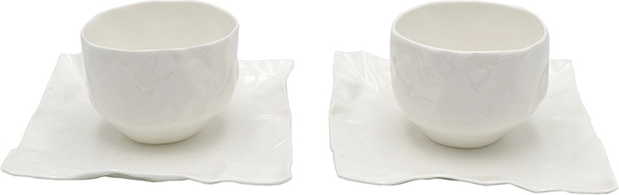 Adelaide Tasses à Thé avec Soucoupes, Lot de 2