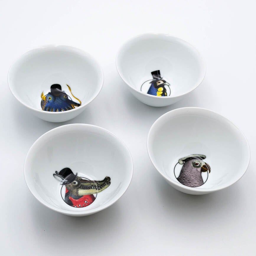 Cuencos The White Snow Kingyo, 13 cm, 4 unidades