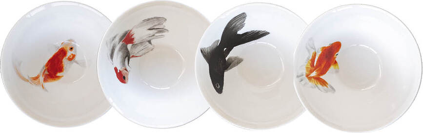 Cuencos The White Snow, 13 cm, 4 unidades