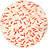 Fuente para servir The White Snow Kingyo, 32 cm, rojo y naranja