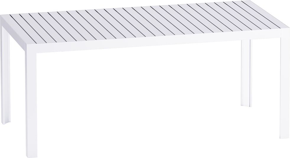 Kalimba Tisch 180 cm weiß
