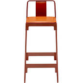 Krzesło barowe Mingx 75 cm pomarańczowe