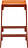 Mingx Hocker 66 cm orangefarben