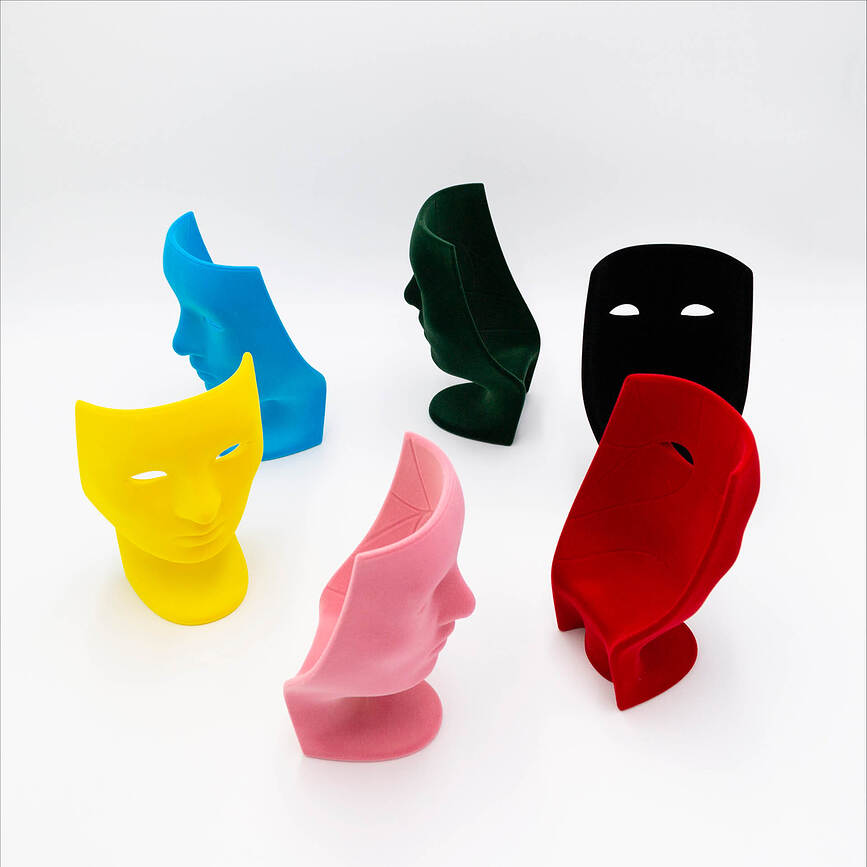 Nemo Miniature, velours, rouge