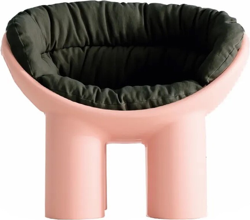 Pernă pentru fotoliu Roly Poly plumburie