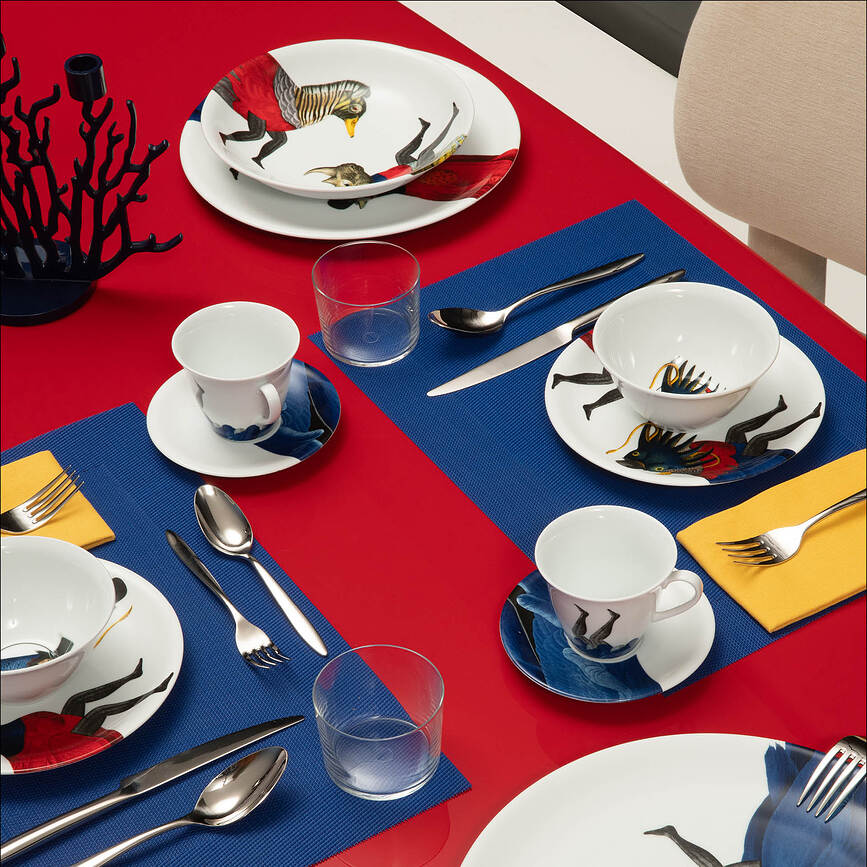 Set stoviglie per 2 persone The White Snow Once Upon a Plate 6 el.