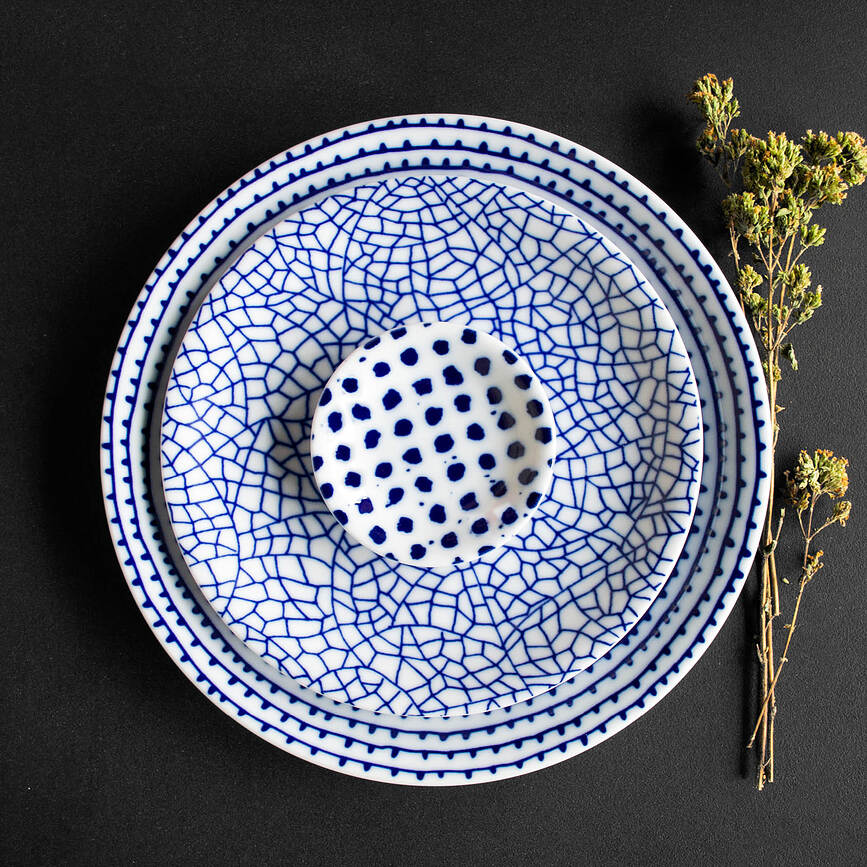 Set stoviglie per 2 persone The White Snow Once Upon a Plate 6 el.