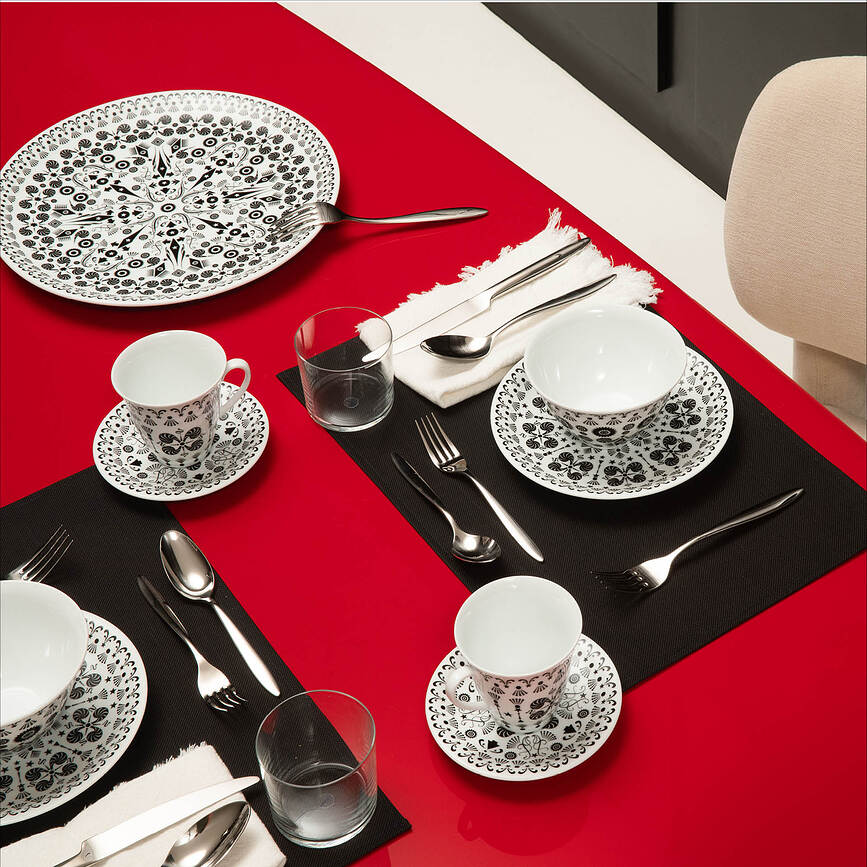 Set stoviglie per 2 persone The White Snow Once Upon a Plate 6 el.