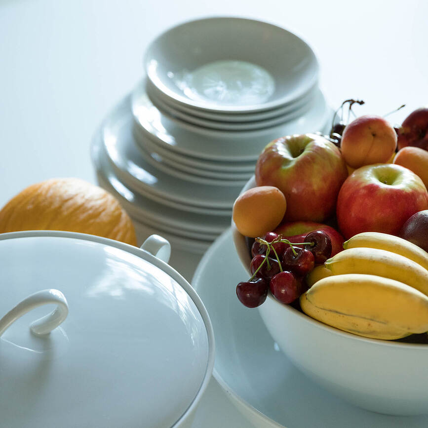 Set stoviglie per 2 persone The White Snow Once Upon a Plate 6 el.