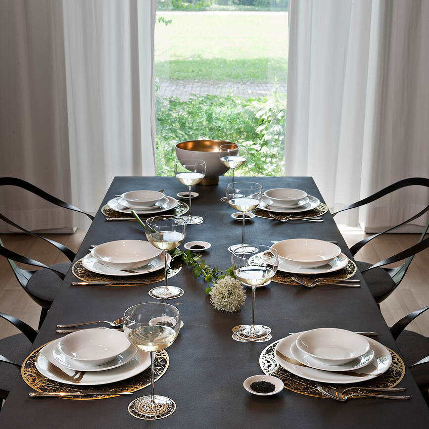 Set stoviglie per 2 persone The White Snow Once Upon a Plate 6 el.