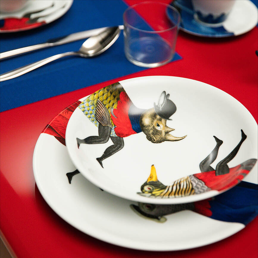 Set stoviglie per 2 persone The White Snow Once Upon a Plate 6 el.