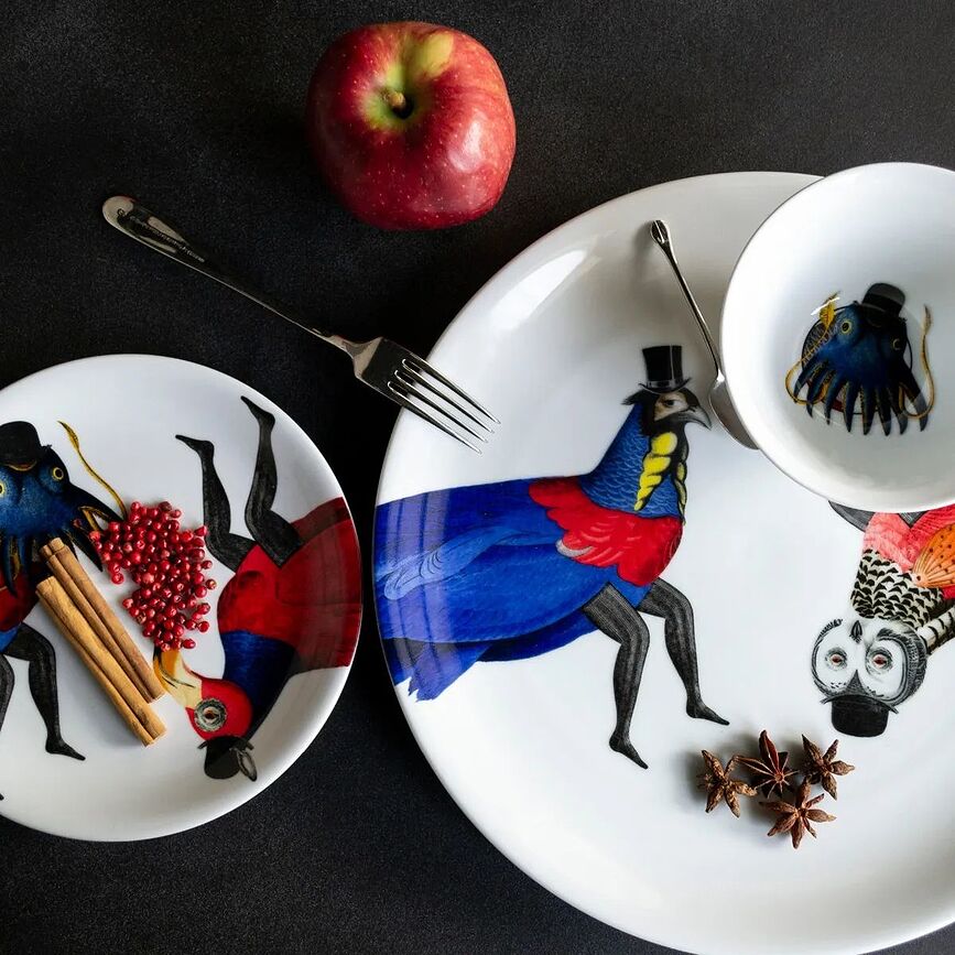 Set stoviglie per 2 persone The White Snow Once Upon a Plate 6 el.