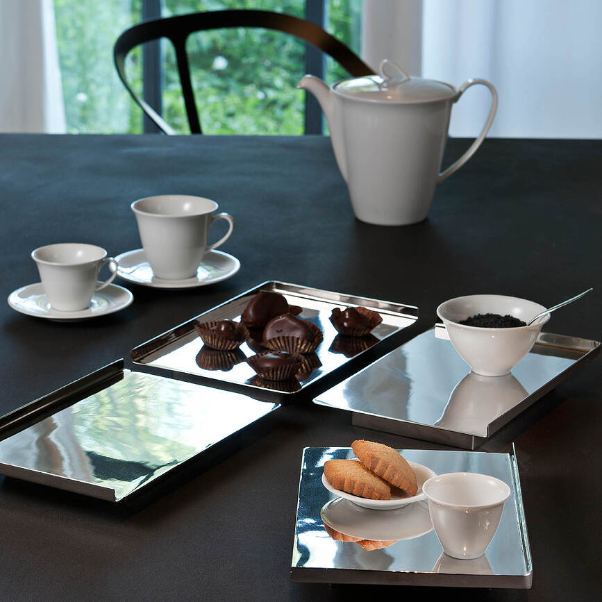 Tazas de Café The White Snow Bestiario Della Tavola, con platillos, 2 unidades