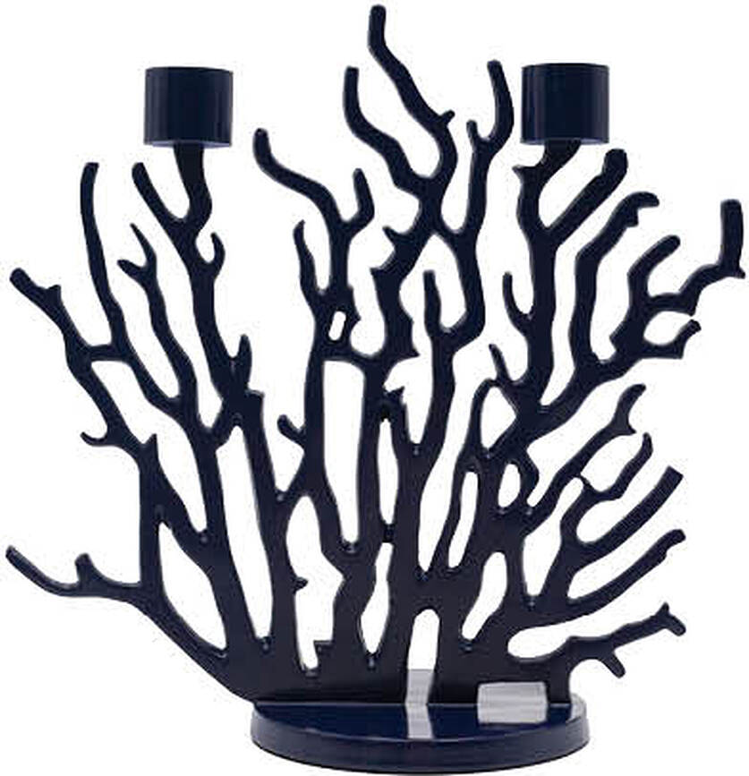 Tenochtitlan Bougeoir mini, bleu marine