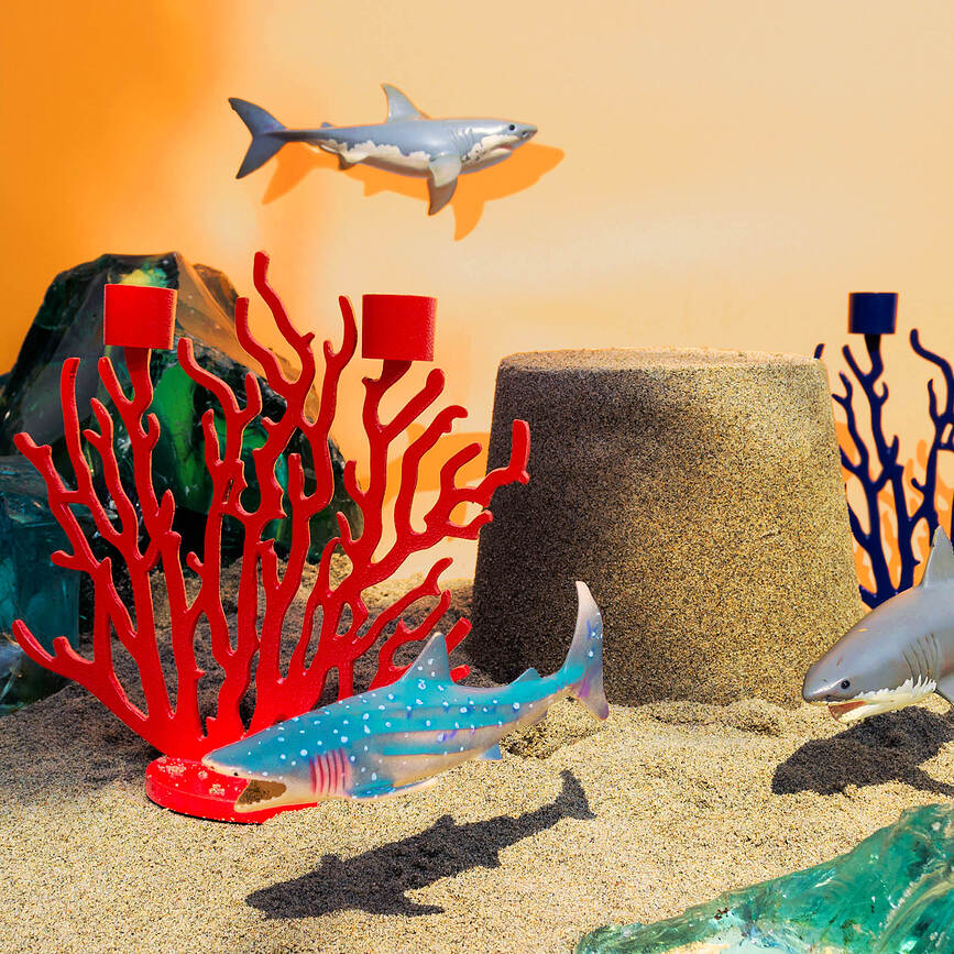 Tenochtitlan Mini Κηροπήγιο, κόκκινο