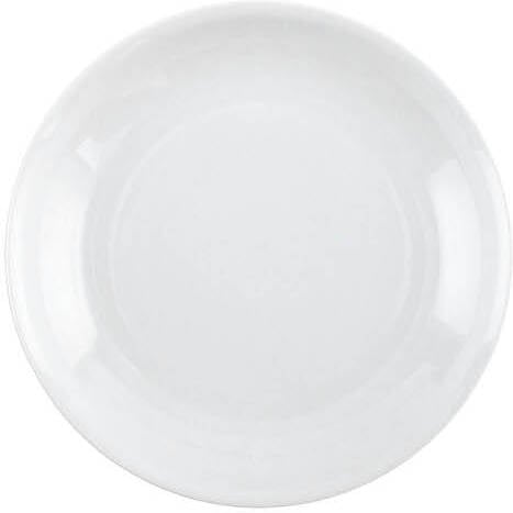 The White Snow Flacher Teller 27,5 cm weiß
