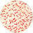 The White Snow Kingyo Plat de Service 32 cm, rouge-orange