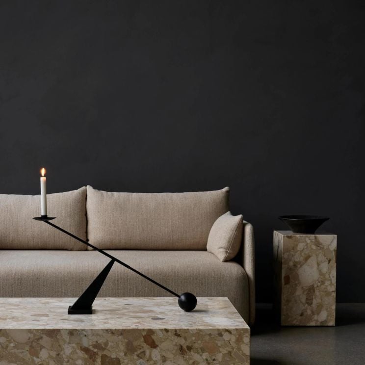 Candelabro moderno Interconnect Audo Copenhagen para velas cónicas