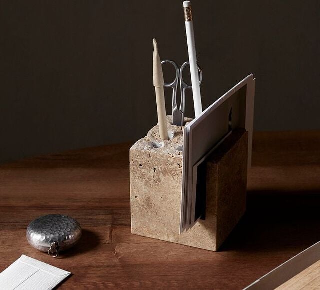 Organizador de escritorio de piedra Klint