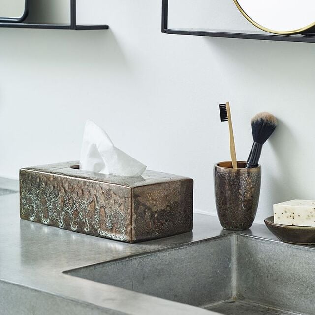 Caja de pañuelos de gres