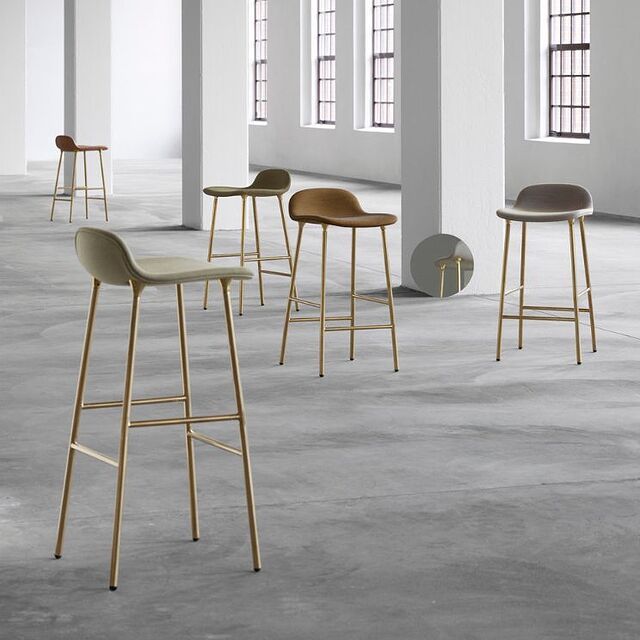 upholstered bar stools from normann copenhagen