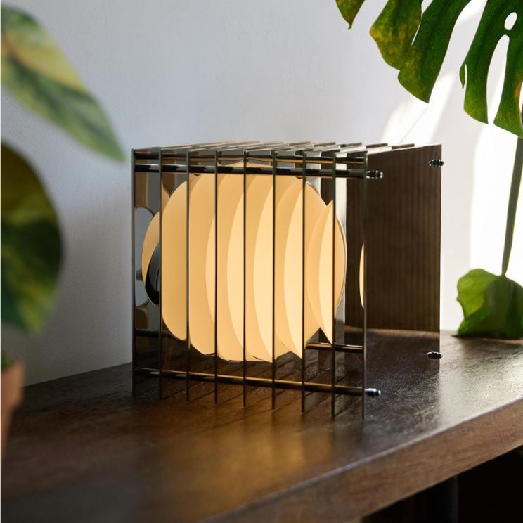 lampe bang argentée