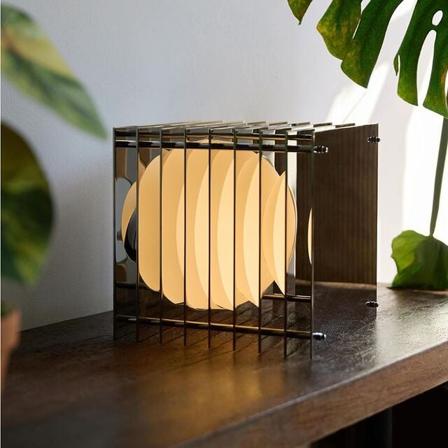 lampe bang argentée