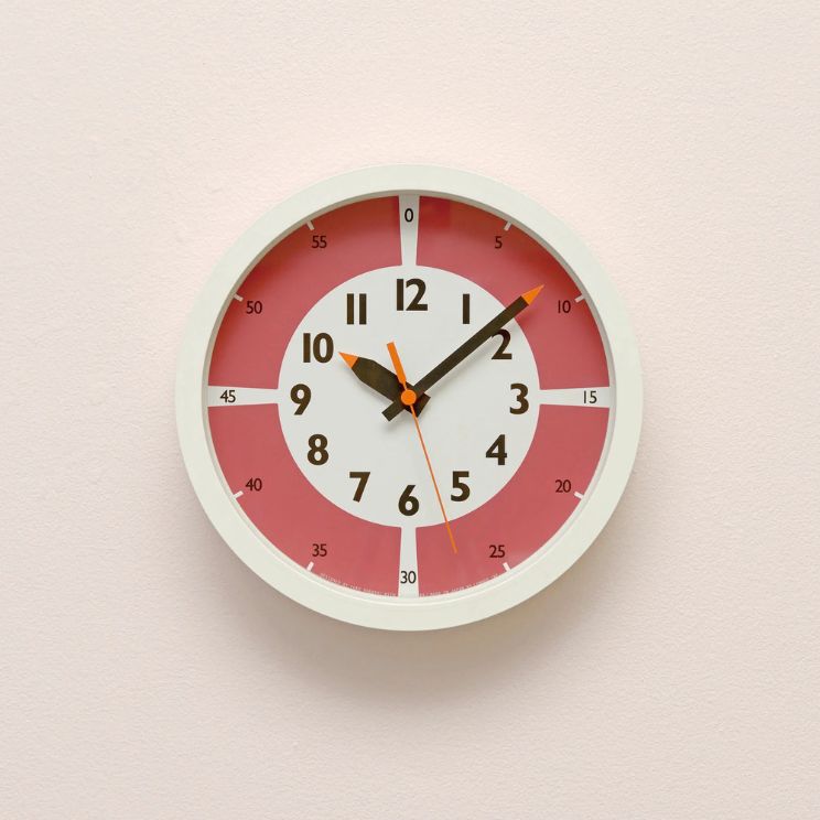 Zegar ścienny Fun Pun Color 24,8 cm - idealny do pokoju dziecka