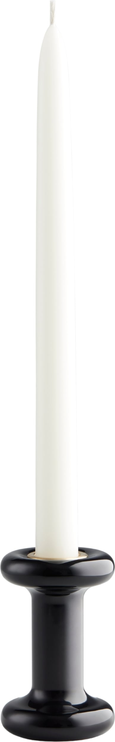 Świecznik na klasyczną świecę Lucie Noir 8 cm