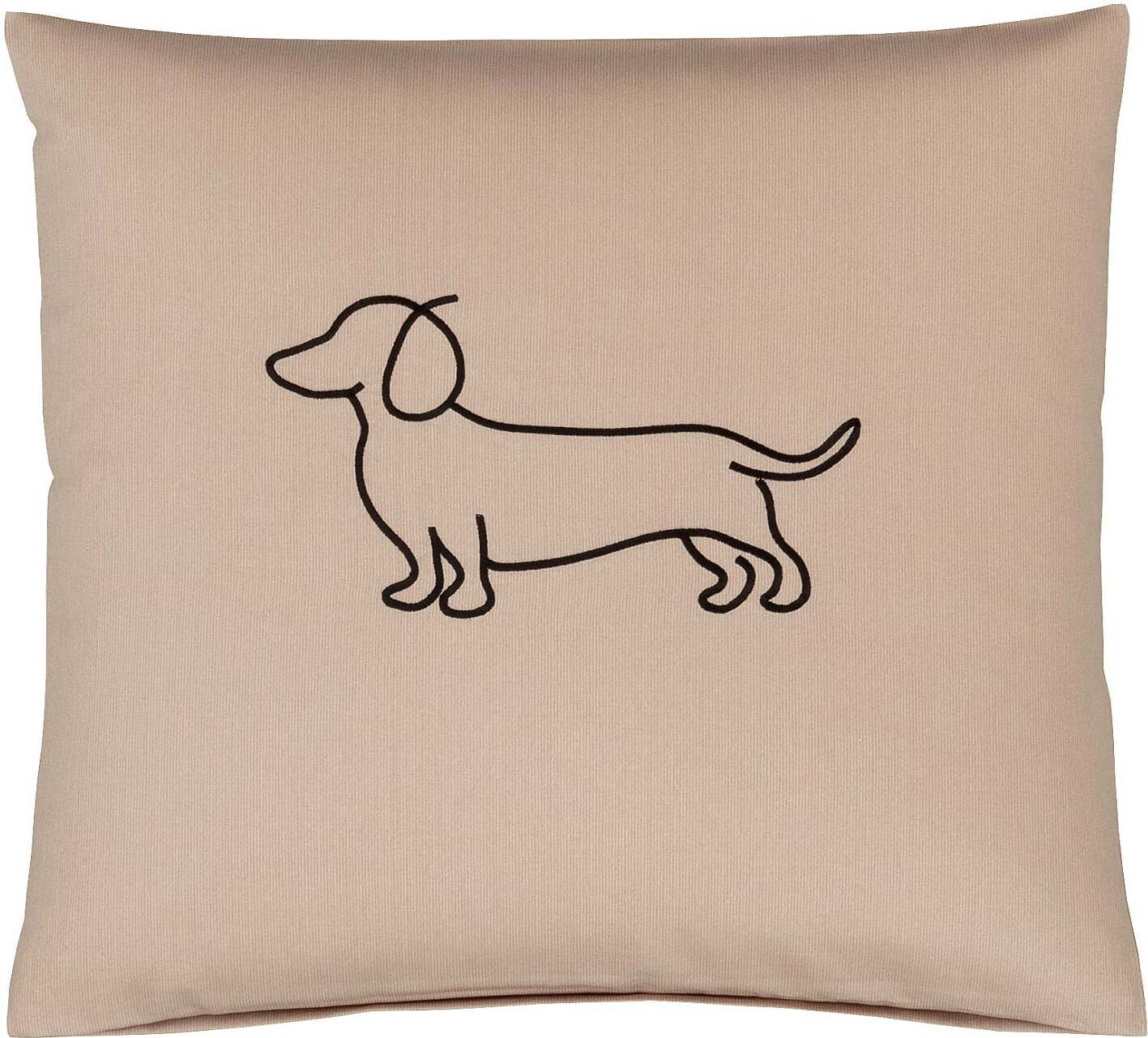 Companion Kissenbezug 40 x 40 cm, schwarz-beige