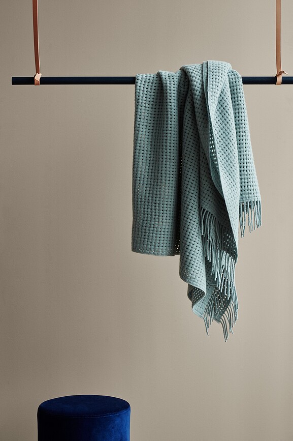 Basket Deka 130 x 200 cm prljavo bijela