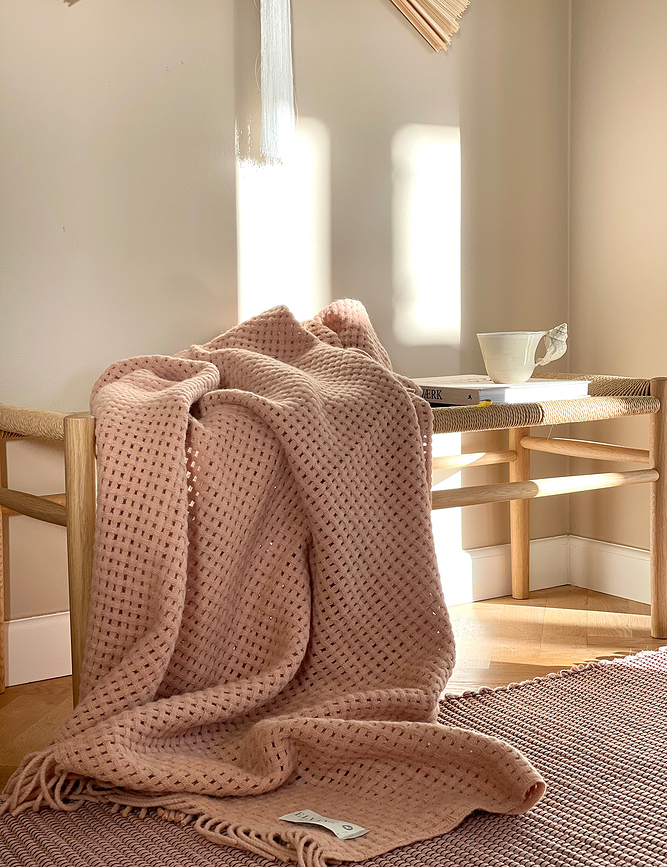 Basket Κουβέρτα, 130 x 200 cm, υπόλευκη