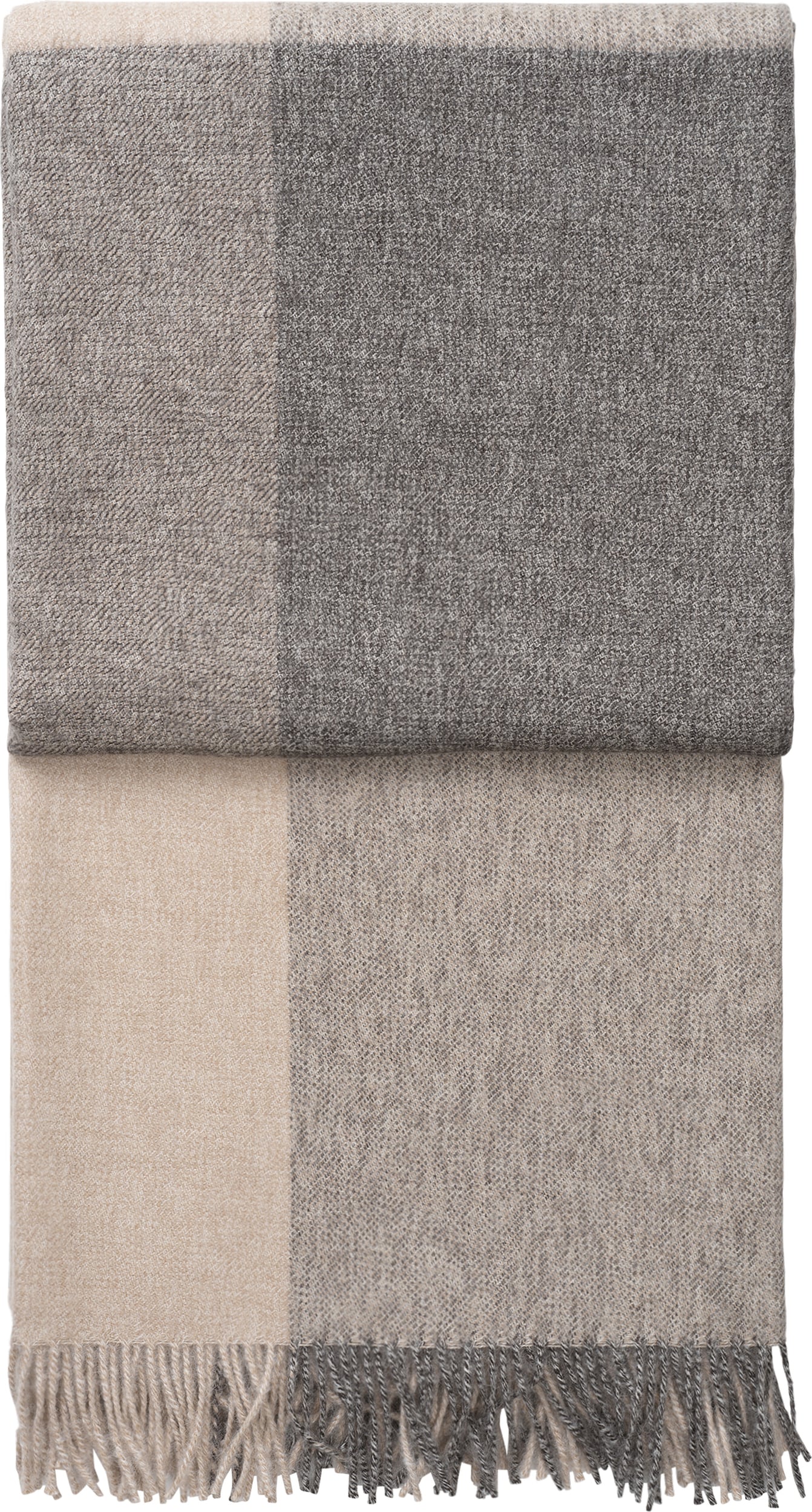 Blocks Decke 130 x 190 cm, beige-grau