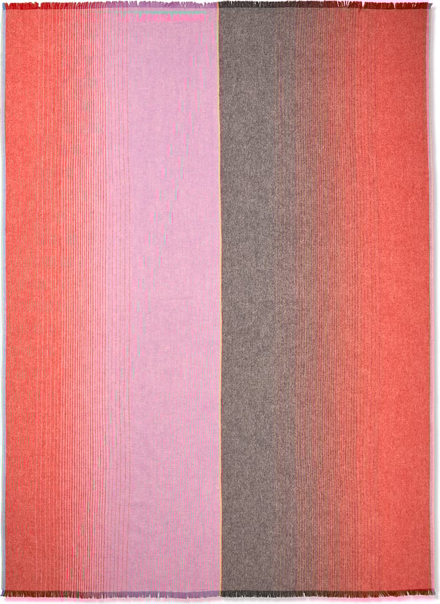 Carte Postale Deka 130 x 200 cm crveno-siva